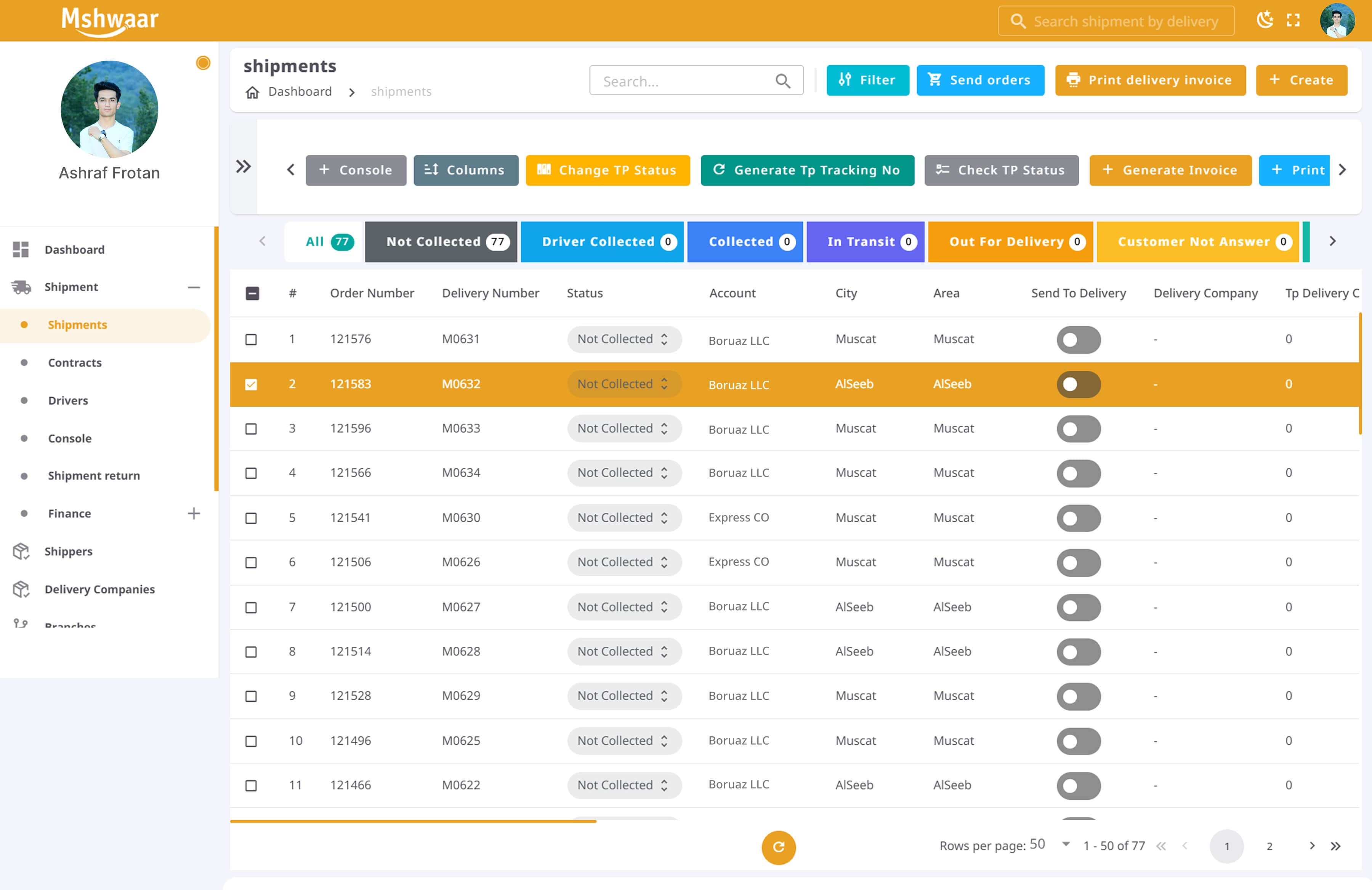 Logistics & Shipment Management System